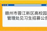 赣州市蓉江新区高校园区管理处见习生招募公告