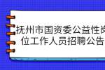 抚州市国资委公益性岗位工作人员招聘公告