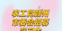 赣州事业单位招聘：农工党赣州市委会招募实习生