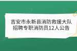 吉安市永新县消防救援大队招聘专职消防员12人公告