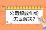 公司解散纠纷怎么解决?