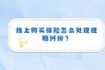 线上购买保险怎么处理理赔纠纷？