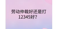 南昌劳务纠纷|劳动仲裁好还是打12345好?